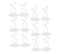 Artibetter Clip da Parete per Piante Rampicanti e Supporto per Orchidee, 100 Pezzi Piccoli Bianchi per Superfici Lisce, Ganci Adesivi Multifunzionali per Giardinaggio e Decorazioni da Interno