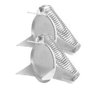 Artibetter Clip di glassa in Acciaio Inossidabile Morsetti per vetri Pinza in Ceramica Dita pinze per Immersione dello Smalto Strumenti per sgraffito per Argilla Metallo Silver