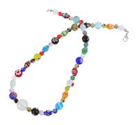 Artibetter Collana alla Moda Girocollo Perline di Vetro Artigianali, Gioielli da Donna Resistenti All’usura, Regalo per Compleanni e Occasioni Speciali