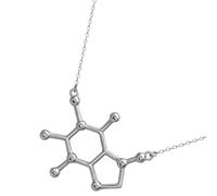 Artibetter Collana Ciondolo Caffeina da Donna, Gioielli Scientifici Creativi, Leggera e Delicata per Uso Quotidiano e Feste, Design Innovativo per Amanti del Caffè della Chimica