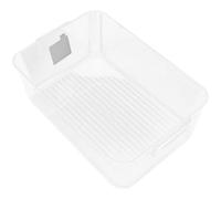 Artibetter Contenitore Make Up da Scrivania in Pet Bianco, Organizer Cosmetici Multiuso per Trucco, Gioielli e Creme, Elegante e Semplice per Amici e Famiglie