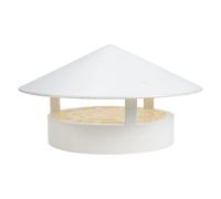 Artibetter Copertura Antipioggia in Pvc Resistente per Stufa da Giardino, Cappello Antipioggia Ventilato senza Utensili, Protezione Antineve e Antivento 110-160 Mm