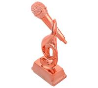 Artibetter Coppa Microfono in Resina Color Oro, Perfetto per competizioni di discorso e Feste Karaoke, Premio per cantanti e Appassionati di Musica