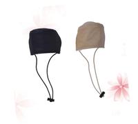 Artibetter Copriscarpe Guida 2 Pezzi Protezione Tallone Resistente All'abrasione per Tacchi, Design Semplice Elastico Nero e Khaki la Guida