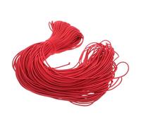 Artibetter Corde Elastiche Rotonde Piccole Elastiche Regolabili con Coulisse Cinghie di Ancoraggio Fasce Elastiche da Cucito Cordino Elastico Ammortizzante Cordino per Collana Rosso