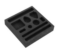 Artibetter Crogiolo per Fusione Metalli in Grafite ad Alta Purezza con 10 Fori Stampo per in Grafite per Oro Argento Rame Kit di Fusione Professionale per Officine e Collezionisti di