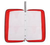 Artibetter Custodia CD Rigida Antischiacciamento Cerniera, Rosso | Dvd e Cd, Capacità 80 Scomparti, Poliestere Plastico, Portatile, per Auto e Casa