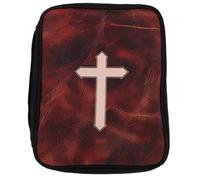 Artibetter Custodia per il set da battesimo - Contenitore liturgico portatile con scomparto per acqua santa, calice e Bibbia, ideale per la chiesa, il clero e le riunioni cristiane (marrone chiaro)