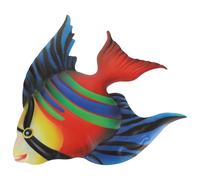 Artibetter Decorazione da Decorazione Murale Originale e Resistente in Ferro Blu a Forma di Pesce Artistica per, per Casa e Negozi