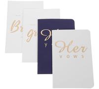 Artibetter dei Giuramenti Set di 1 per Matrimonio in, Design Semplice e Decorativo per Sposo e Sposa in Eventi a Tema e Feste