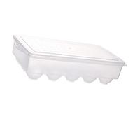 Artibetter Egg Box in Pp con Coperchio, 15 Scomparti, Impilabile e Salvaspazio, Facile da Riporre nel Frigorifero,