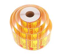ARTIBETTER Etichette Adesive Fragile per Giallo Spedizione Maneggiare con per Protezione Pacchi Sensibili