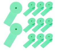 Artibetter Etichette Auricolari 100 Set per Bestiame Vuote Verdi in TPU e Rame, Resistenti e Leggere per Gestione Informazioni da Allevamento