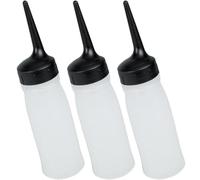 Artibetter Flacone Applicatore per Chioma in Pp 3 Pezzi Beccuccio Graduato Riutilizzabile per Trattamento del Cuoio Capelluto e Aromaterapia