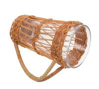 Artibetter Fodera in Rattan per Bicchiere Vetro Coperchio Oktoberfest Party | Copertura Protettiva per Tazza, Involucro per Articoli in Vetro, Tazzine Caffe, Bicchieri Vetro Copertura Rattan