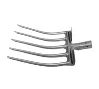 Artibetter Forca Agricola in Acciaio a 5 Denti Per Scavo e Rivoltamento Terreno, Utensile Manuale Per Giardinaggio e Orto, Testa Di Ricambio Resistente Per Lavori Agricoli Intensivi