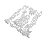 Artibetter Fustelle in Acciaio al Carbonio per Goffratura Modello di Taglio Forma di Alga Fustella per Goffratura Decorativa di Fustelle per Scrapbooking e Album Fotografici