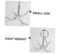 Artibetter Gancio per Macellaio in Acciaio Resistente Punte Girevole per Appendere Carne e Prosciutto Strumento da Cucina per Bbq Affumicatura e Spazi Ridotti