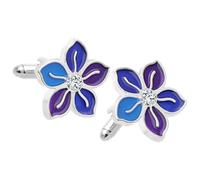 Artibetter Gemelli da Uomo a Forma di Fiore in Rame, Design Elegante e Versatile Finitura Lucida, per Camicie da Lavoro e Occasioni come Compleanni