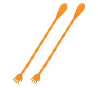 ARTIBETTER Grattaschiena 2 in 1 Manico in Plastica, Calzascarpe Portatile a Forma di Mano per Prurito alla Schiena, Massaggiatore Unisex per Tutta la Famiglia, Set da 2 Pezzi