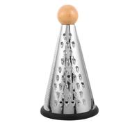Artibetter Grattugia Multifunzionale per Formaggio e Verdure Impugnatura in Legno a Forma di Cono in Acciaio Inox a 3 Lati Antiscivolo per Cucina e Preparazione Insalate