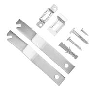 Artibetter Kit 2 Set Ganci Antifurto in Ferro Argento per Appendere Quadri e Cornici Foto, Sicurezza e Fissaggio Robusto per Pareti in Cartongesso e Scuole