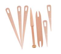 Artibetter Kit per Tessitura Bastoncini in Legno per Telaio Mano Aghi per Uncinetto in Legno Navette per Tessitura Strumenti per Artigianato Fai da Te