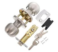 Artibetter Maniglia Porta Con Serratura in Acciaio Inox Per Porta Interna, Maniglia Con Serratura Per Camera Da Letto, Pomello Durevole Con Meccanismo Fluido Per Bagno e Ufficio