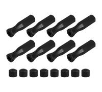 Artibetter Maniglie per Calcio Balilla in Plastico Nero Antiscivolo Design Ergonomico 8 Pezzi per Gioco Calcio da Tavolo Accessori Ricambio Pratici