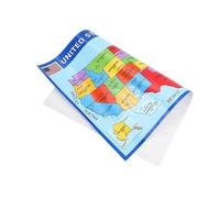Artibetter Mappa Murale degli Stati Uniti Plastificata, Grande Poster Educativo per Aula e Casa, Mappa per L’apprendimento di Geografia, Decorazione Didattica Stimolante per Studenti
