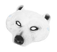 Artibetter Maschera Animale in Pu Bianco 3d Unica e Confortevole per Feste e Carnevali Costume Creativo e Leggero per Eventi di Carnevale e Party
