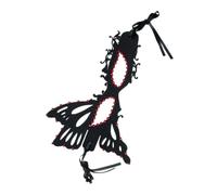 Artibetter Maschera Farfalla per Donne con Cristalli Nera, Design Elegante e Lusso, Cinturino Regolabile e Vestibilità Comoda per Feste e Spettacoli Scenici
