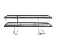Artibetter Mensola da Bagno Sopra Wc in Ferro Nero, Elegante e Pratica, per Organizzare e Aumentare lo Spazio di Archiviazione nel Bagno