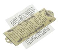 Artibetter Mezuzah in Metallo retrò Decorazione Religiosa con Rotolo Sacro Ornamento Cattolico per Casa e Ufficio Set 1 Pezzo con Simbolo di Benedizione e Preghiera