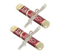 Artibetter Mezuzah in Metallo Rotolo Kosher 2 Set per Porta, Decorazione Ebraica per Benedizione Casa e Protezione Ingresso, Regalo per Inaugurazione Ebraica