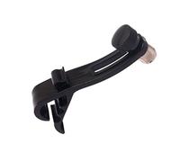 Artibetter Microfono a tamburo antiurto con clip in plastica Supporto per montare universale Tom Mic Set con morsetto regolabile (nero)