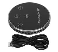 Artibetter Microfono Omnidirezionale USB da Scrivania 360° Nero