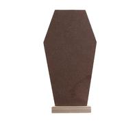 Artibetter Mini Lavagnetta da Tavolo a Forma di Lapide in Legno, Elegante e Creativa, Supporto Verticale, per Etichette in Bar e Negozi