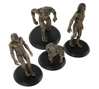 ARTIBETTER Modelli Didattici di Evoluzione Umana in Plastica Sicura, Set 4 Pezzi di Statuette Primitive per Decorazione da Tavolo e Supporto Educativo Scolastico e Domestico