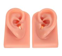 Artibetter Modelli per Pratica Piercing 2 Pezzi in Silicone di Orecchio Alto Effetto Simulazione e Peso Leggero, per Infermieri e Medici in Addestramento