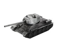 Artibetter Modellino Carro Armato Miniatura in Lega Durevole Realistica Decorazione da Scrivania per Collezionisti e Regalo per Ufficio Argento Grigio 13Cm