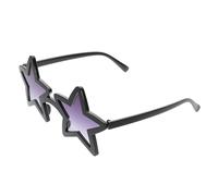 Artibetter Occhiali da Sole a Stella Unisex Protezione Uv, Design Colorblock Nero, Materiali Resistenti per Feste, Cosplay e Attività All’aperto, Set Occhiali da Sole Retrò per Uomo e Donna