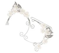 ARTIBETTER Orecchini Ear Cuff Perla Artificiale e Metallo Delicato, Eleganti e Comodi da Indossare per Festival e Accessori Elfi da Donna e Ragazza