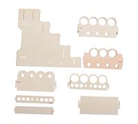 Artibetter Organizer per Pittura in Legno Regolabile Pennelli e Bottiglie per Vernice Supporto Compatto per Articoli Artistici per Studio e Aula