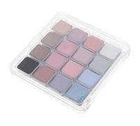 Artibetter Palette di Ombretti Effetto Opaco e Glitter Polvere Compatta 16 Colori Design Compatto e Portatile Make-up Occhi Naturale per Look da Tutti i Giorni