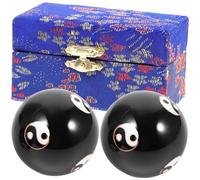 Artibetter Palline di Metallo e Rilassamento Muscolare per Esercizi Manuali per Massaggi 2, da Massaggio Strumento per della Mano Nero Colore Casuale