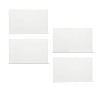 Artibetter Paraspruzzi Angolare Trasparente in PVC 40x12x4 Cm Set da 4 Pezzi per Doccia e Lavandino Bagno Barriera Anti Schizzi per Protezione Vasca e Lavabo