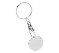 Artibetter Pendenti del carrello della spesa portachiavi drogheria moneta chiave pendente del carrello della spesa rilascio del carrello della spesa Acciaio inossidabile Silver