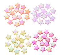 Artibetter Perline Acriliche Forma Stella per Creazione Gioielli per Braccialetti e Collane Materiale Resistente e Leggero Facile da Usare Decorazioni Romantiche e Creative