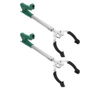 Artibetter Pinze per Raccogliere Rifiuti Design Ergonomico a Ganascia in Plastica 2 Pezzi Strumento Leggero per Uffici e Vari Ambienti, Aiuto Pratico per Anziani
